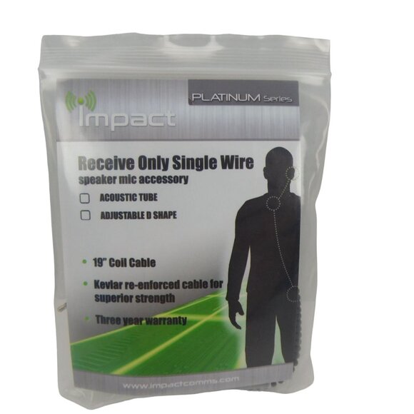 Impact Receive Only Single Wire Remote Speaker Mic PRSMA AT1 D1-SH 2.5L - Picture 2 of 4